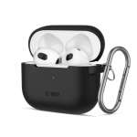 Dėklai ausinėms Tech-Protect Apple AirPods 3 Silicone Hook Case Black