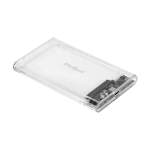 Ne&scaron;iojamieji kompiuteriai, užra&scaron;ų knygelės, priedai // Ne&scaron;iojamųjų kompiuterių priedai // Obudowa dysku 2,5" SATA USB C 3.1  Rebel przeźroczysta