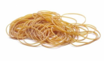 Gumijas naudai, D=30mm x 1,5mm, 100%, bē&scaron;ā krāsā, 1000g