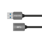 Kompiuterių komponentai ir priedai // PC/USB/LAN kabeliai // Kabel USB3.0 wtyk - gniazdo 1m Kruger&Matz