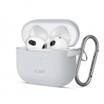 Dėklai ausinėms Tech-Protect Apple Tech-Protect Silicone Hook Case for Apple AirPods 3 - Gray Gray
