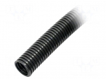 Protective tube | Size: 28 | polyamide 6 | black | HelaGuard | IP66