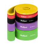 Sporto ir aktyvaus poilsio // Sporto prekės ir įranga // Zestaw gum do ćwiczeń TPE - Power Band PTs-1, 4-55 kg, 5 gum TPE, REBEL ACTIVE