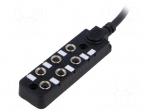 Distribution box | M8 | PIN: 3 | 10m | socket | 3A | IP67 | IN: 6 | OUT: 1