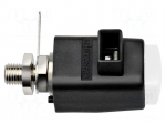 Laboratory clamp | white | 300VDC | 16A | Contacts: nickel | -25&divide;90&deg;C