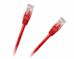 LAN tinklai // Komutaciniai - jungiamieji laidai // Patchcord kabel UTP 8c wtyk-wtyk 0,5m CCA czerwony  cat.6e