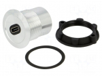 Adapter | USB C socket,both sides | USB 3.1 | Thread: M22 | 1&divide;10mm