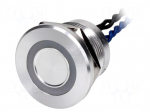 Switch: piezoelectric | Pos: 2 | SPST-NO | 0.2A/24VAC | 0.2A/24VDC