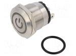 Switch: vandal resistant | Pos: 2 | SPST-NO | 20A/220VAC | IP40 | OFF-ON
