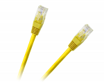 LAN tinklai // Komutaciniai - jungiamieji laidai // Patchcord kabel UTP 8c wtyk-wtyk 0,5m CCA ż&oacute;łty  cat.6e