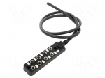 Distribution box | M8 | PIN: 3 | 1m | socket | 3A | IP67 | IN: 8 | OUT: 1