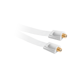 Laidai // Bendraa&scaron;iai kabeliai // Kabel gniazdo F-gniazdo F okienny HQ biały