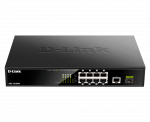 D-Link | 10 Gigabit port Switch with PoE | DGS-1010MP | Unmanaged | Desktop / Rackmount | Gigabit Ethernet (copper) ports quantity 1 | SFP ports quantity 1 | Power over Ethernet (PoE) ports quantity 8