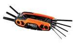 HEX Key Set With Handle: 1.5, 2, 2.5, 3, 4, 5 ,6, 8mm