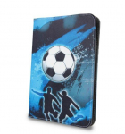 Knygos tipo dėklas iLike  Universal case Football for tablet 7-8 Blue