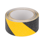 Elektros prekės // Elektromedžiagų i&scaron;pardavimas | Žemų kainų akcijos // Taśma antypoślizgowa REBEL (0,75 mm x 50 mm x 5 m) czarno-ż&oacute;łta