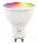 DELTACO LED lemputė, GU10, WIFI 2.4GHZ, 5W, 470LM, reguliuojamas, RGB, 2700K-6500K, 220-240V