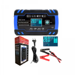Akumuliatoriaus įkroviklis 12-24V 8A | LCD ekranas | 130W