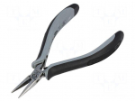 Pliers | straight,half-rounded nose | ESD | 130mm
