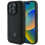 Kitas telefono priedas Mercedes-Benz  Mercedes Leather Urban iPhone 16 Pro Case - Black