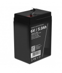 6 V 5 Ah akumuliatorius :: AGM : VRLA :: 6 voltai, 5 ampervalandžių (Ah) :: Gnybto tipas T1 (4,75 mm
