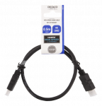 DELTACO HDMI kabelis FSC, didelės spartos 4K,  CCS, 3,0m, juodas / HDMI-930