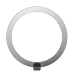 Magnetic ring for smartphones, silver (2 pieces)