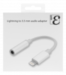 Audio adapteris EPZI Lightning į 3,5 mm, aliuminis korpusas, kabelio ilgis 45mm, sidabrinis / IPLH-595