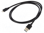 Cable | USB 2.0 | USB A plug double sided,USB B micro plug | 1m