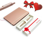 Parker Monochrome rožinis ra&scaron;iklis 2122755 su graviruotu užra&scaron;ų knygute &bdquo;For You&ldquo; Valentino dienos dovana
