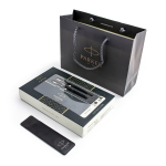 Parker Sonnet Black GT ra&scaron;iklio ir tu&scaron;inukų rinkinys su dovanų mai&scaron;eliu ir dėklu