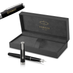 Parker Sonnet Matte Black CT (F) Plunksnakotis su graviravimu