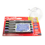 Sharpie kūrybinių akrilinių žymeklių rinkinys, 5 spalvos, su spalvotu žaisliuku
