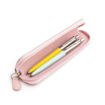 Parker Jotter Originals Yellow ir Pastel Blue Tu&scaron;inukų dovanų rinkinys su rožiniu dėklu