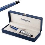 Waterman Expert Deluxe Metallic Blue CT (M) plunksnakotis - 2187681 su graviravimu