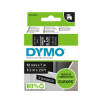 DYMO S0720610 D1 Juostelė 12mm x 7m (juoda / baltas &scaron;ifras)