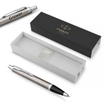 &bdquo;Parker IM Essential Stainless Steel CT&ldquo; tu&scaron;inukas su dangteliu su graviravimu