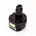 DeWalt DE9036, DE9061, DE9062, DW9061, DW9062 9.6V 2.0Ah NiMH Akumuliatorius, skirtas elektriniams įrankiams DC750KA, DC855KA, DW050, DW050K, DW902, DW926, DW926K