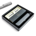 Parker Jotter Stainless Steel CT plunksnakotis su graviravimu / dėklas / dovanų rinkinys