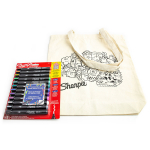 12 spalvų Sharpie Creative akrilo markerių rinkinys su mai&scaron;eliu Būtybės dažymui