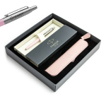 Parker Jotter Originals rožinis PINK ra&scaron;iklis su graviravimu / dėklas / dovanų rinkinys jai