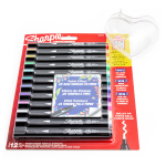 Sharpie 12 spalvų akrilinių žymeklių rinkinys su &scaron;irdele, skirtas spalvinti