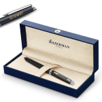 Waterman H&eacute;misph&egrave;re Matte Black CT (M) Plunksnakotis su graviravimu
