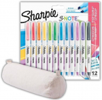 Sharpie spalvotų markerių rinkinys su medvilniniu pie&scaron;tukų dėklu
