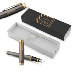 Parker IM Core Grey GT M plunksnakotis su graviravimu