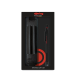ROtring 600 dovanų rinkinys su mink&scaron;tu dėklu ir užra&scaron;ų knygute | Mechaninis pie&scaron;tukas | Juodas - 2224710