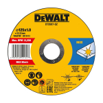 DeWalt nerūdijančio plieno pjovimo diskas 125x1mm INOX - 10 vnt.