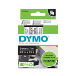 DYMO S0720680 D1 Juostelė 9mm x 7m (balta / juodas &scaron;ifras)