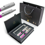 Parker Jotter Originals kalėdinis rinkinys Rausvas plunksnakotis su graviravimu