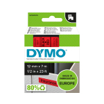 DYMO S0720570 D1 Juostelė 12mm x 7 m (raudona / juoda &scaron;ifras)
